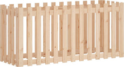 vidaXL - Plantenbak - verhoogd - met - hekontwerp - 150x50x70 - cm - grenenhout