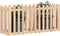 vidaXL - Plantenbak - verhoogd - met - hekontwerp - 150x50x70 - cm - grenenhout