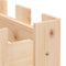vidaXL - Plantenbak - verhoogd - met - hekontwerp - 200x30x30 - cm - grenenhout