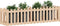 vidaXL - Plantenbak - verhoogd - met - hekontwerp - 200x50x50 - cm - grenenhout