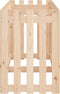 vidaXL - Plantenbak - verhoogd - met - hekontwerp - 200x50x70 - cm - grenenhout