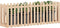 vidaXL - Plantenbak - verhoogd - met - hekontwerp - 200x50x70 - cm - grenenhout