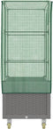 vidaXL - Plantenbak - verhoogd - met - hoes - en - wielen - 80x50x182 - cm - rattanlook