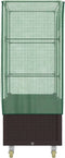 vidaXL - Plantenbak - verhoogd - met - hoes - en - wielen - 80x50x182 - cm - rattanlook