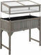 vidaXL - Plantenbak - verhoogd - met - kas - 110x54x120 - cm - massief - vurenhout
