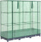 vidaXL - Plantenbak - verhoogd - met - kashoes - 120x40x123 - cm - rattanlook
