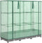 vidaXL - Plantenbak - verhoogd - met - kashoes - 120x40x123 - cm - rattanlook
