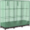vidaXL - Plantenbak - verhoogd - met - kashoes - 120x40x123 - cm - rattanlook
