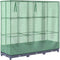 vidaXL - Plantenbak - verhoogd - met - kashoes - 120x40x123 - cm - rattanlook
