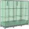 vidaXL - Plantenbak - verhoogd - met - kashoes - 120x40x123 - cm - rattanlook