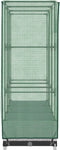 vidaXL - Plantenbak - verhoogd - met - kashoes - 120x40x123 - cm - rattanlook