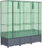 vidaXL - Plantenbak - verhoogd - met - kashoes - 120x40x138 - cm - rattanlook