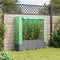 vidaXL - Plantenbak - verhoogd - met - kashoes - 120x40x138 - cm - rattanlook