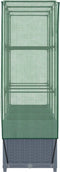 vidaXL - Plantenbak - verhoogd - met - kashoes - 120x40x138 - cm - rattanlook