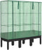 vidaXL - Plantenbak - verhoogd - met - kashoes - 120x40x140 - cm - rattanlook