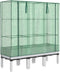 vidaXL - Plantenbak - verhoogd - met - kashoes - 120x40x140 - cm - rattanlook