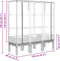 vidaXL - Plantenbak - verhoogd - met - kashoes - 120x40x140 - cm - rattanlook