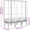 vidaXL - Plantenbak - verhoogd - met - kashoes - 120x40x140 - cm - rattanlook