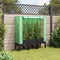 vidaXL - Plantenbak - verhoogd - met - kashoes - 120x40x140 - cm - rattanlook