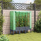 vidaXL - Plantenbak - verhoogd - met - kashoes - 120x40x140 - cm - rattanlook