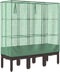 vidaXL - Plantenbak - verhoogd - met - kashoes - 120x40x140 - cm - rattanlook