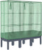 vidaXL - Plantenbak - verhoogd - met - kashoes - 120x40x140 - cm - rattanlook