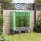 vidaXL - Plantenbak - verhoogd - met - kashoes - 120x40x140 - cm - rattanlook