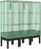 vidaXL - Plantenbak - verhoogd - met - kashoes - 120x40x140 - cm - rattanlook