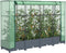 vidaXL - Plantenbak - verhoogd - met - kashoes - 160x40x123 - cm - rattanlook