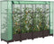 vidaXL - Plantenbak - verhoogd - met - kashoes - 160x40x123 - cm - rattanlook
