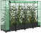 vidaXL - Plantenbak - verhoogd - met - kashoes - 160x40x123 - cm - rattanlook