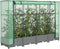 vidaXL - Plantenbak - verhoogd - met - kashoes - 160x40x123 - cm - rattanlook