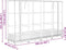 vidaXL - Plantenbak - verhoogd - met - kashoes - 160x40x123 - cm - rattanlook