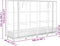 vidaXL - Plantenbak - verhoogd - met - kashoes - 160x40x123 - cm - rattanlook