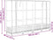 vidaXL - Plantenbak - verhoogd - met - kashoes - 160x40x123 - cm - rattanlook