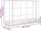 vidaXL - Plantenbak - verhoogd - met - kashoes - 160x40x123 - cm - rattanlook