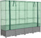 vidaXL - Plantenbak - verhoogd - met - kashoes - 160x40x138 - cm - rattanlook