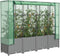 vidaXL - Plantenbak - verhoogd - met - kashoes - 160x40x138 - cm - rattanlook