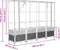 vidaXL - Plantenbak - verhoogd - met - kashoes - 160x40x138 - cm - rattanlook