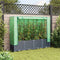 vidaXL - Plantenbak - verhoogd - met - kashoes - 160x40x138 - cm - rattanlook