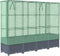 vidaXL - Plantenbak - verhoogd - met - kashoes - 160x40x138 - cm - rattanlook