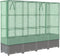 vidaXL - Plantenbak - verhoogd - met - kashoes - 160x40x138 - cm - rattanlook