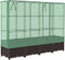 vidaXL - Plantenbak - verhoogd - met - kashoes - 160x40x138 - cm - rattanlook