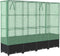 vidaXL - Plantenbak - verhoogd - met - kashoes - 160x40x138 - cm - rattanlook