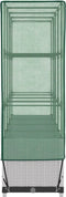 vidaXL - Plantenbak - verhoogd - met - kashoes - 160x40x138 - cm - rattanlook
