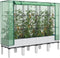 vidaXL - Plantenbak - verhoogd - met - kashoes - 160x40x140 - cm - rattanlook