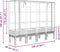 vidaXL - Plantenbak - verhoogd - met - kashoes - 160x40x140 - cm - rattanlook