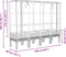 vidaXL - Plantenbak - verhoogd - met - kashoes - 160x40x140 - cm - rattanlook