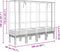 vidaXL - Plantenbak - verhoogd - met - kashoes - 160x40x140 - cm - rattanlook