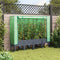 vidaXL - Plantenbak - verhoogd - met - kashoes - 160x40x140 - cm - rattanlook